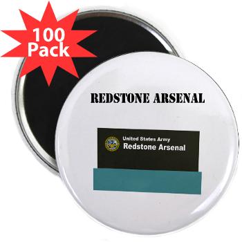 RArsenal - M01 - 01 - Redstone Arsenal with Text - 2.25" Magnet (100 pack)