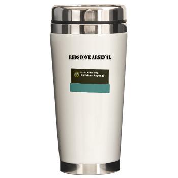 RArsenal - M01 - 03 - Redstone Arsenal with Text - Ceramic Travel Mug