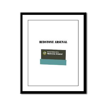 RArsenal - M01 - 02 - Redstone Arsenal with Text - Framed Panel Print