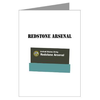 RArsenal - M01 - 02 - Redstone Arsenal with Text - Greeting Cards (Pk of 10)