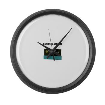 RArsenal - M01 - 03 - Redstone Arsenal with Text - Large Wall Clock