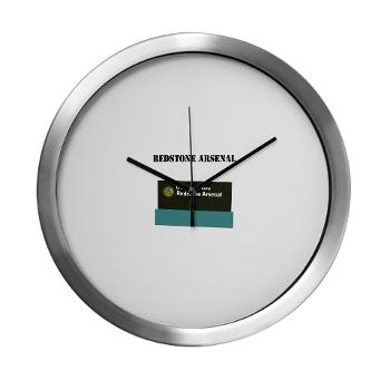RArsenal - M01 - 03 - Redstone Arsenal with Text - Modern Wall Clock