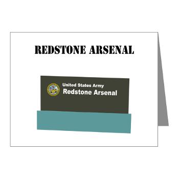 RArsenal - M01 - 02 - Redstone Arsenal with Text - Note Cards (Pk of 20) - Click Image to Close