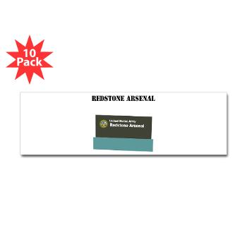 RArsenal - M01 - 01 - Redstone Arsenal with Text - Sticker (Bumper 10 pk)