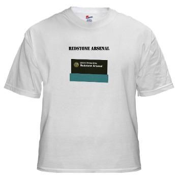 RArsenal - A01 - 04 - Redstone Arsenal with Text - White t-Shirt