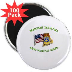 RHODEISLANDARNG - M01 - 01 - DUI - Rhode Island Army National Guard - 2.25" Magnet (100 pack) - Click Image to Close