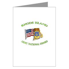 RHODEISLANDARNG - M01 - 02 - DUI - Rhode Island Army National Guard - Greeting Cards (Pk of 10) - Click Image to Close