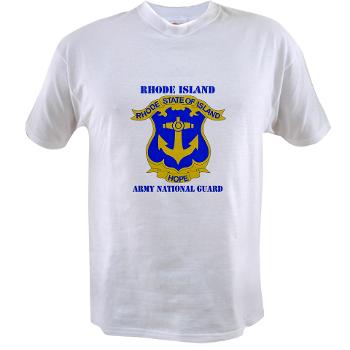 RHODEISLANDARNG - A01 - 04 - DUI - Rhode Island Army National Guard with text - Value T-shirt