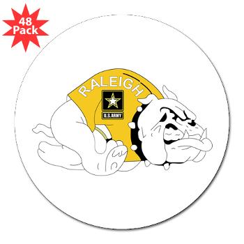 RRB - M01 - 01 - DUI - Raleigh Recruiting Battalion - 3" Lapel Sticker (48 pk) - Click Image to Close