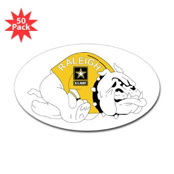 RRB - M01 - 01 - DUI - Raleigh Recruiting Battalion - Sticker (Oval 50 pk)