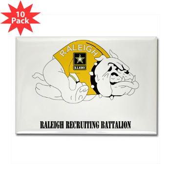 RRB - M01 - 01 - DUI - Raleigh Recruiting Battalion with Text - Rectangle Magnet (10 pack) - Click Image to Close