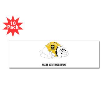 RRB - M01 - 01 - DUI - Raleigh Recruiting Battalion with Text - Sticker (Bumper 10 pk)