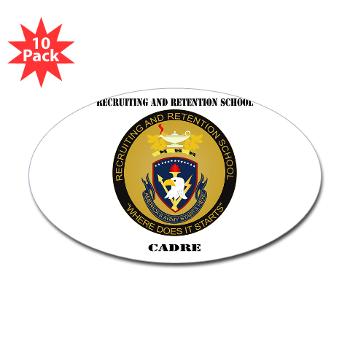 RRSC - M01 - 01 - DUI - Recruiting and Retention School Cadre with Text Sticker (Oval 10 pk) - Click Image to Close