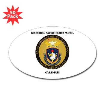 RRSC - M01 - 01 - DUI - Recruiting and Retention School Cadre with Text Sticker (Oval 50 pk) - Click Image to Close