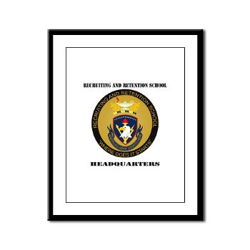 RRSH - M01 - 02 - DUI - Recruiting and Retention School HQ with Text Framed Panel Print