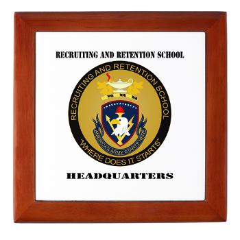 RRSH - M01 - 03 - DUI - Recruiting and Retention School HQ with Text Keepsake Box