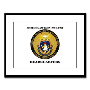 RRSH - M01 - 02 - DUI - Recruiting and Retention School HQ with Text Large Framed Print - Click Image to Close