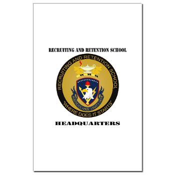 RRSH - M01 - 02 - DUI - Recruiting and Retention School HQ with Text Mini Poster Print
