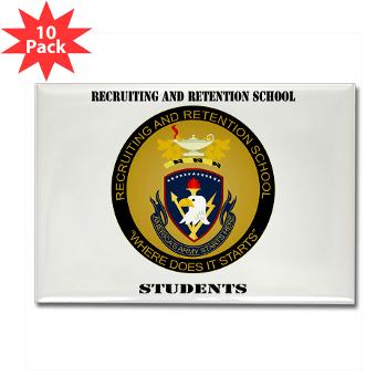 RRSS - M01 - 01 - DUI - Recruiting and Retention School Students with Text Rectangle Magnet (10 pack) - Click Image to Close