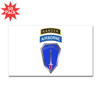 RTB - M01 - 01 - DUI - Ranger Training Brigade Sticker (Rectangle 50 pk) - Click Image to Close