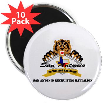 SARB - M01 - 01 - DUI - San Antonio Recruiting Bn with text - 2.25" Magnet (10 pack)