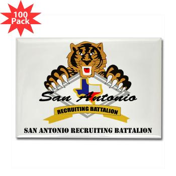 SARB - M01 - 01 - DUI - San Antonio Recruiting Bn with text - Rectangle Magnet (100 pack)