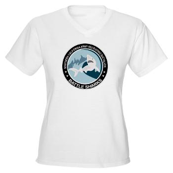 SCRB - A01 - 04 - DUI - Southern California Recruiting Bn Women's V-Neck T-Shirt - Click Image to Close