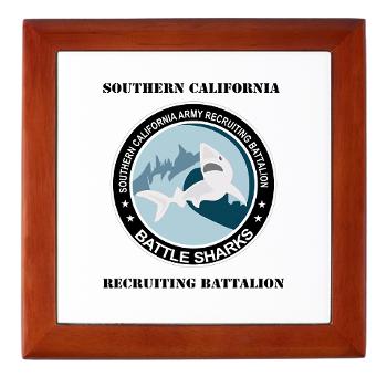 SCRB - M01 - 03 - DUI - Southern California Recruiting Bn with Text Keepsake Box - Click Image to Close