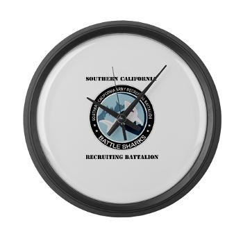 SCRB - M01 - 03 - DUI - Southern California Recruiting Bn with Text Large Wall Clock