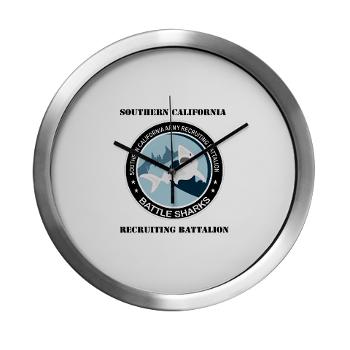SCRB - M01 - 03 - DUI - Southern California Recruiting Bn with Text Modern Wall Clock