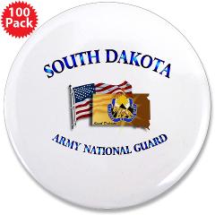 SDARNG - M01 - 01 - DUI - South Dakota Army National Guard 3.5" Button (100 pack)