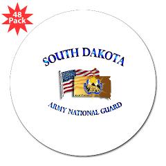 SDARNG - M01 - 01 - DUI - South Dakota Army National Guard 3" Lapel Sticker (48 pk) - Click Image to Close