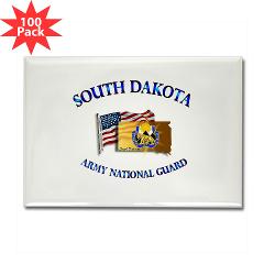 SDARNG - M01 - 01 - DUI - South Dakota Army National Guard Rectangle Magnet (100 pack)