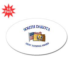 SDARNG - M01 - 01 - DUI - South Dakota Army National Guard Sticker (Oval 10 pk)