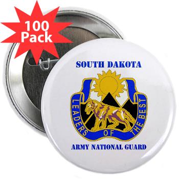 SDARNG - M01 - 01 - DUI - South Dakota Army National Guard with text - 2.25" Button (100 pack) - Click Image to Close