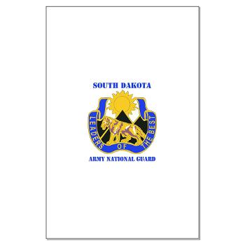 SDARNG - M01 - 02 - DUI - South Dakota Army National Guard with text - Small Framed Print