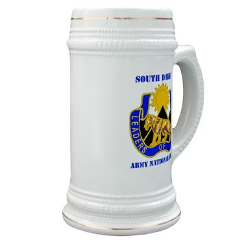 SDARNG - M01 - 03 - DUI - South Dakota Army National Guard with text - Stein - Click Image to Close