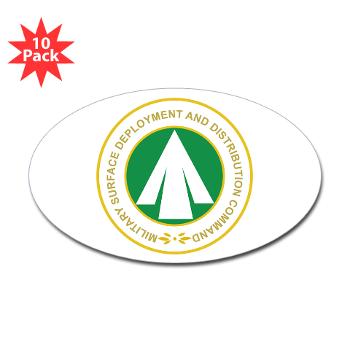 SDDC - M01 - 01 - Military Surface Deployment and Distribution Command - Sticker (Oval 10 pk) - Click Image to Close