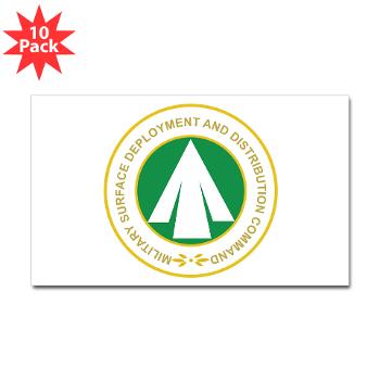 SDDC - M01 - 01 - Military Surface Deployment and Distribution Command - Sticker (Rectangle 10 pk)