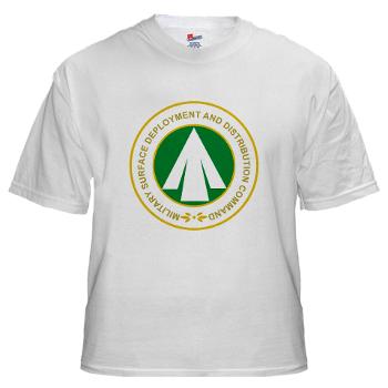 SDDC - A01 - 04 - Military Surface Deployment and Distribution Command - White t-Shirt - Click Image to Close