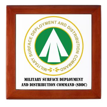 SDDC - M01 - 03 - Military Surface Deployment and Distribution Command with Text - Keepsake Box