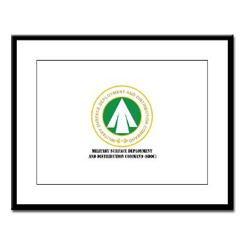 SDDC - M01 - 02 - Military Surface Deployment and Distribution Command with Text - Large Framed Print