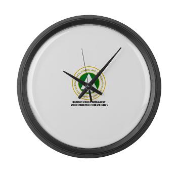 SDDC - M01 - 03 - Military Surface Deployment and Distribution Command with Text - Large Wall Clock