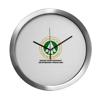 SDDC - M01 - 03 - Military Surface Deployment and Distribution Command with Text - Modern Wall Clock