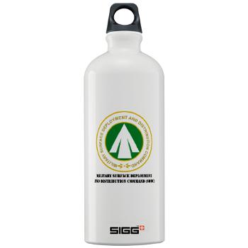 SDDC - M01 - 03 - Military Surface Deployment and Distribution Command with Text - Sigg Water Bottle 1.0L