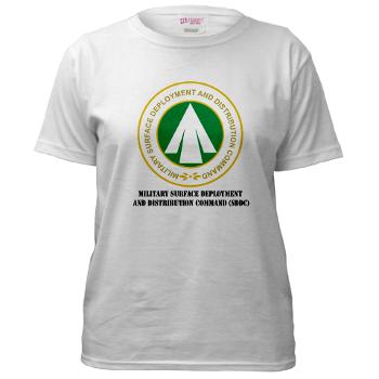 SDDC - A01 - 04 - Military Surface Deployment and Distribution Command with Text - Women's T-Shirt