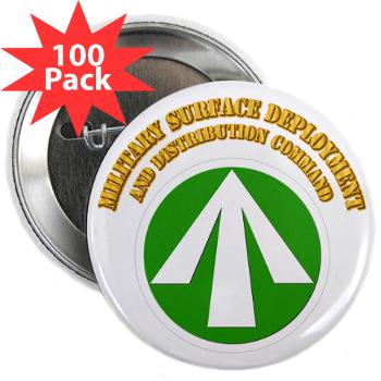 SDDC - M01 - 01 - SSI - Military Surface Deployment and Distribution with Text - 2.25" Button (100 pack)