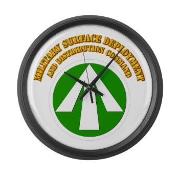 SDDC - M01 - 03 - SSI - Military Surface Deployment and Distribution with Text - Large Wall Clock
