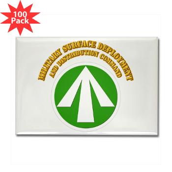 SDDC - M01 - 01 - SSI - Military Surface Deployment and Distribution with Text - Rectangle Magnet (100 pack) - Click Image to Close