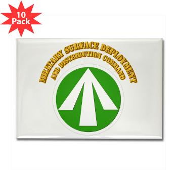 SDDC - M01 - 01 - SSI - Military Surface Deployment and Distribution with Text - Sticker (Rectangle 10 pk) - Click Image to Close
